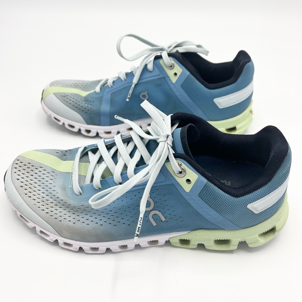 On Cloudflow 3.0 Niagara Meadow Running Shoes Women's Size 7.5 Blue White